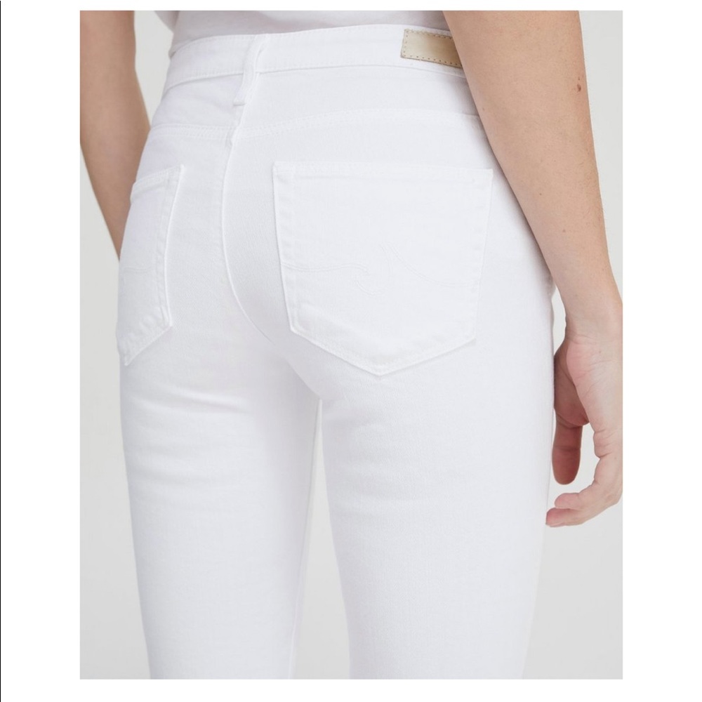 The Prima — Mid-Rise Cigarette white jeans
